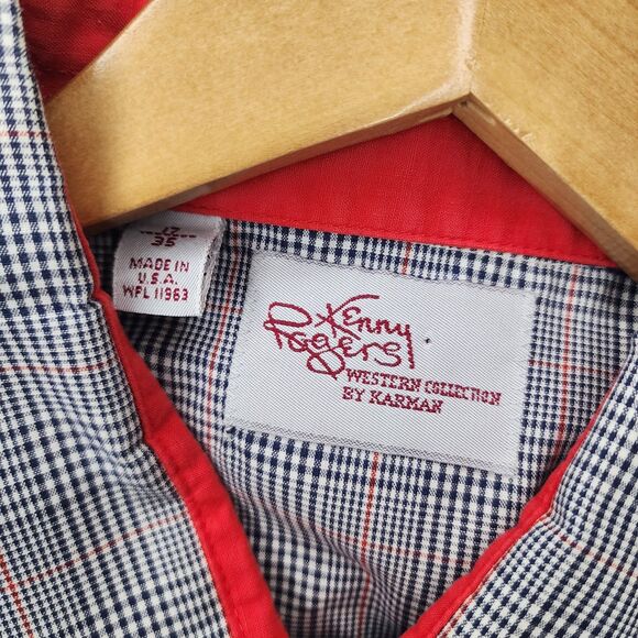 Vintage Kenny Rogers Western Pearl Snap Button Shirt Mens 17-35 XL USA Made - Picture 4 of 9